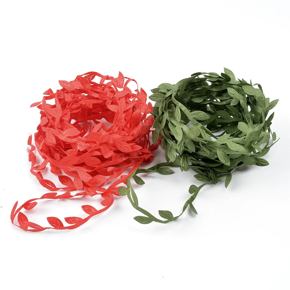 5 м искусственный венок ручной работы в форме листьев искусственные зеленые