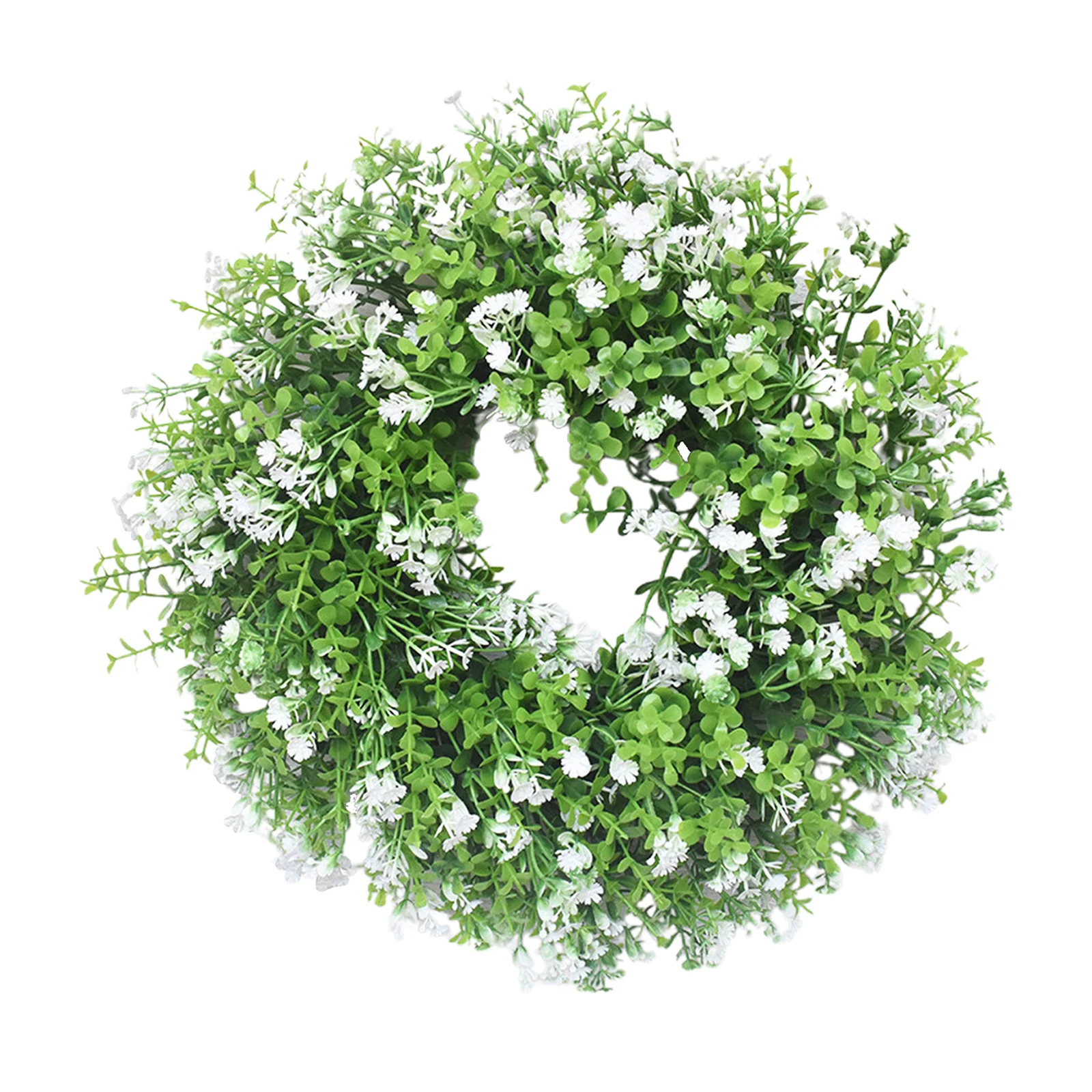 

30cm Gypsophila Wreath Front Door White Floral Garland Home Wedding Decor