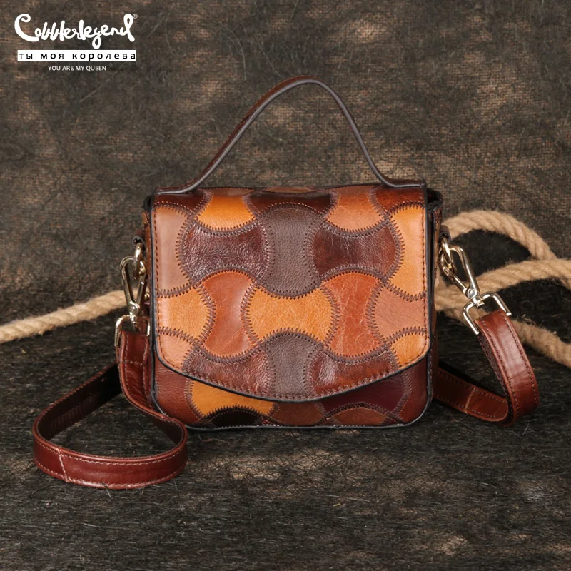 Cobbler Legend 2020 женская сумка из натуральной кожи винтажная через плечо/ плечо