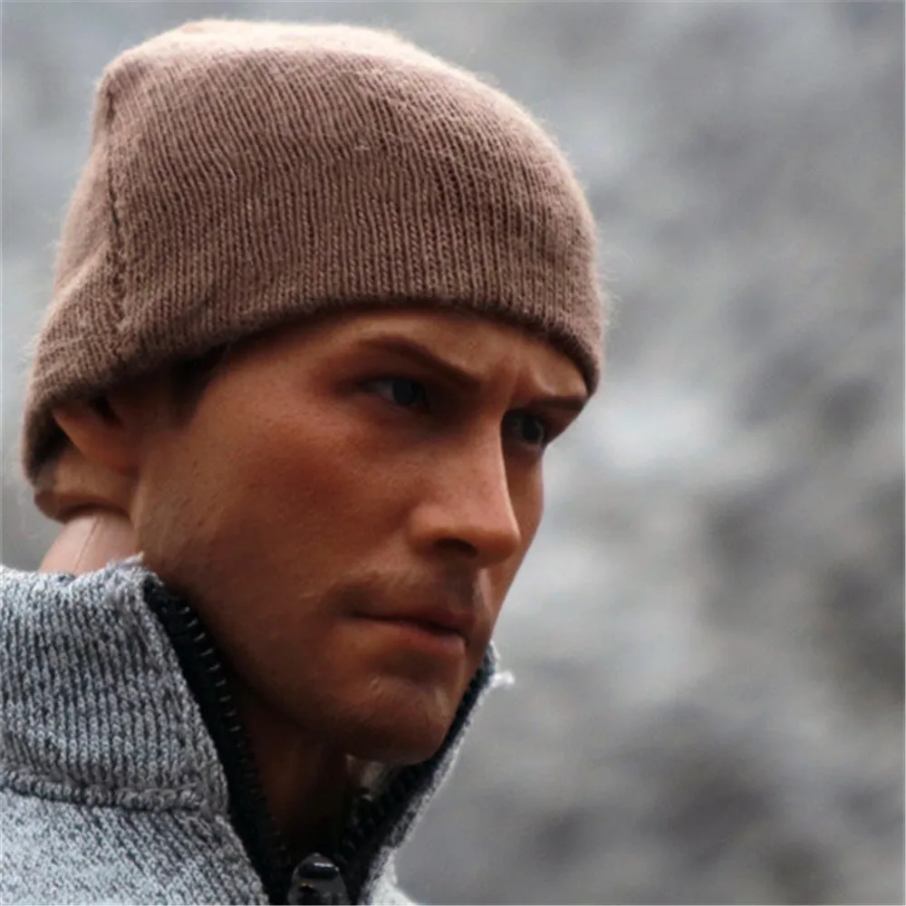 

1/6 Scale FS006 Youth Trendy Sweater Cap color Cold Hat Clothing Mountaineering Plush cap for 12'' Action Figure fittings Toy