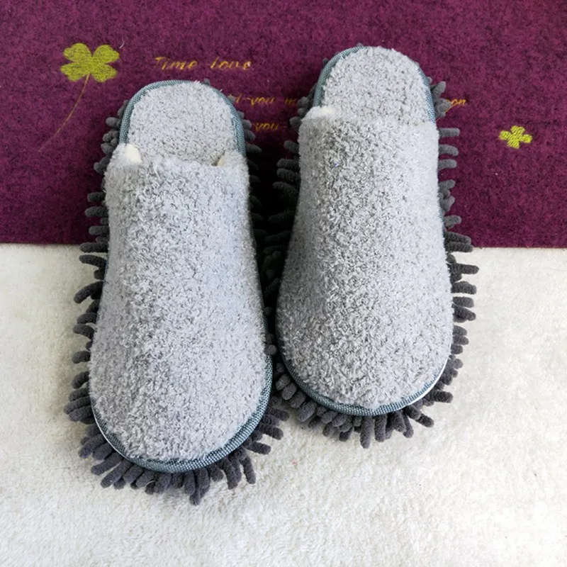 

Washable Microfiber Dust Mop Slippers Lazy Quick House Floor Cleaning Shoes Home Shoes
