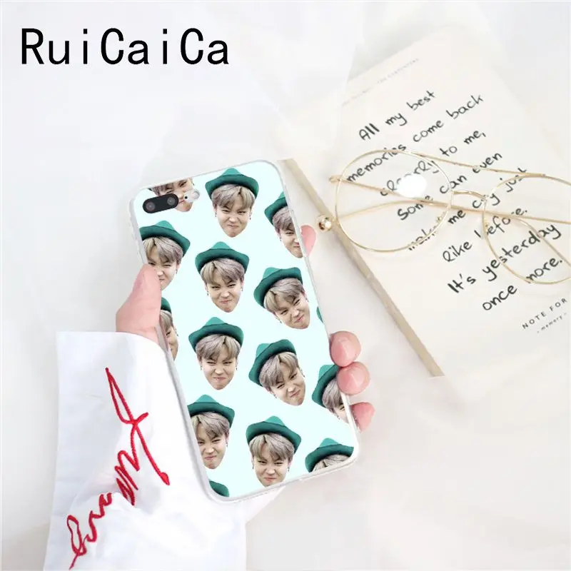 A7 Ruicaica KPOP корейские мальчики Jimin Suga RM Роскошный Уникальный Дизайн чехол для телефона для iPhone 8 7 6 6S Plus X XS MAX 5 5S SE XR 10 - Цвет: A7