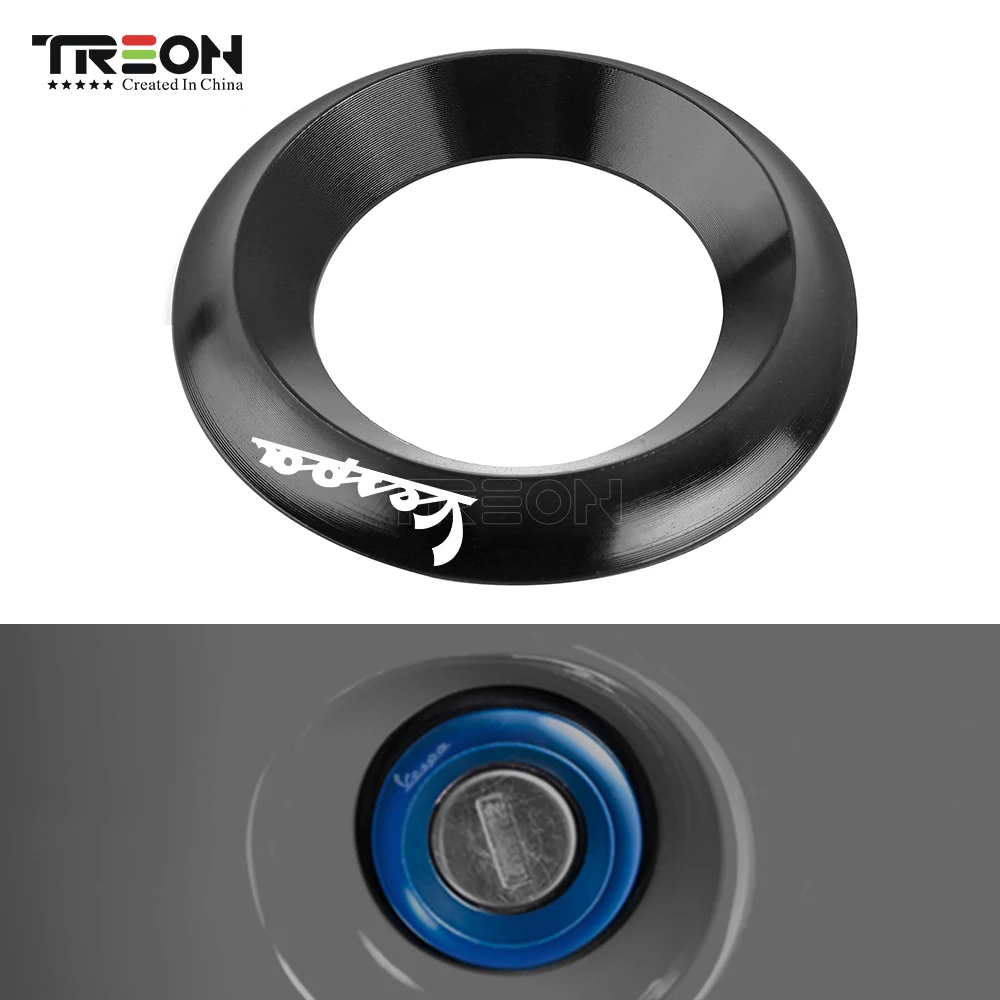 

For Piaggio Vespa GTS GTV LX PX LT Sprint Primave CNC Ignition Switch Cover Key Switch Protector Ring Cover Scooter Accessories