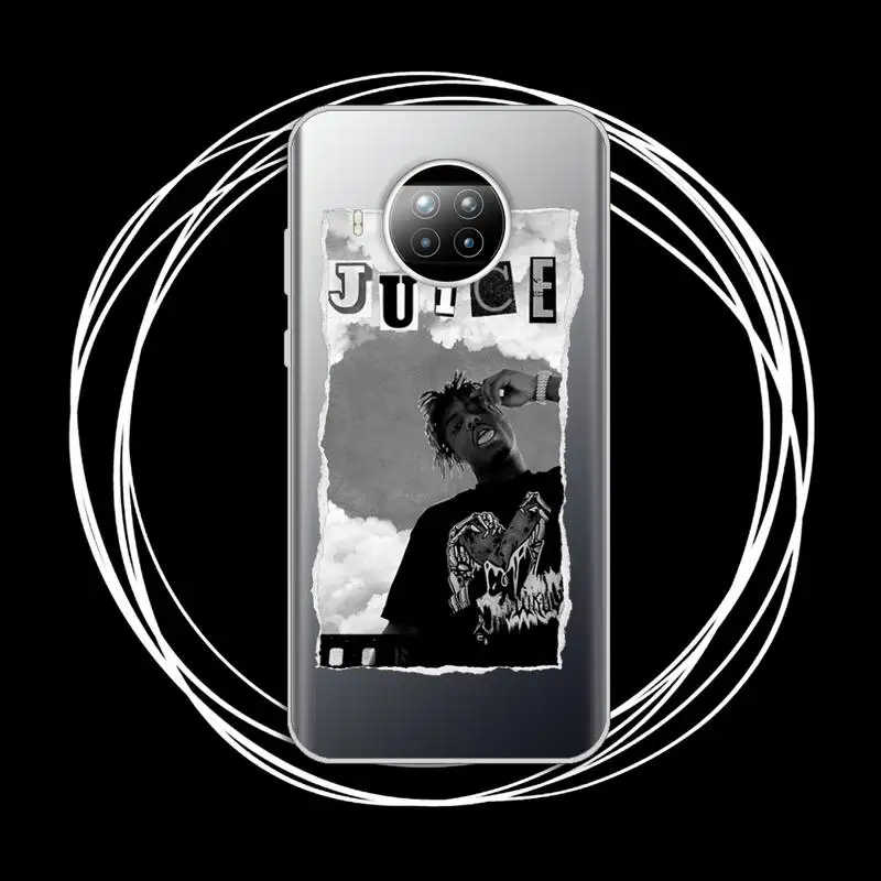 

Juice Wrld Death Race for Love Hop Rap Phone Case Transparent for xiaomi redmi note 8 9 9s 11 10t lite pro