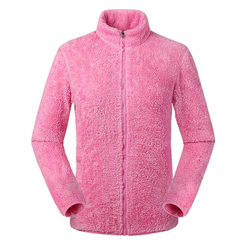 Pink Мягкая флисовая Толстовка для мужчин осень зима молния Свободные Плюшевые облегающие Топы Блузки мужские куртки и пальто толстовки, GA484 - Цвет: Pink
