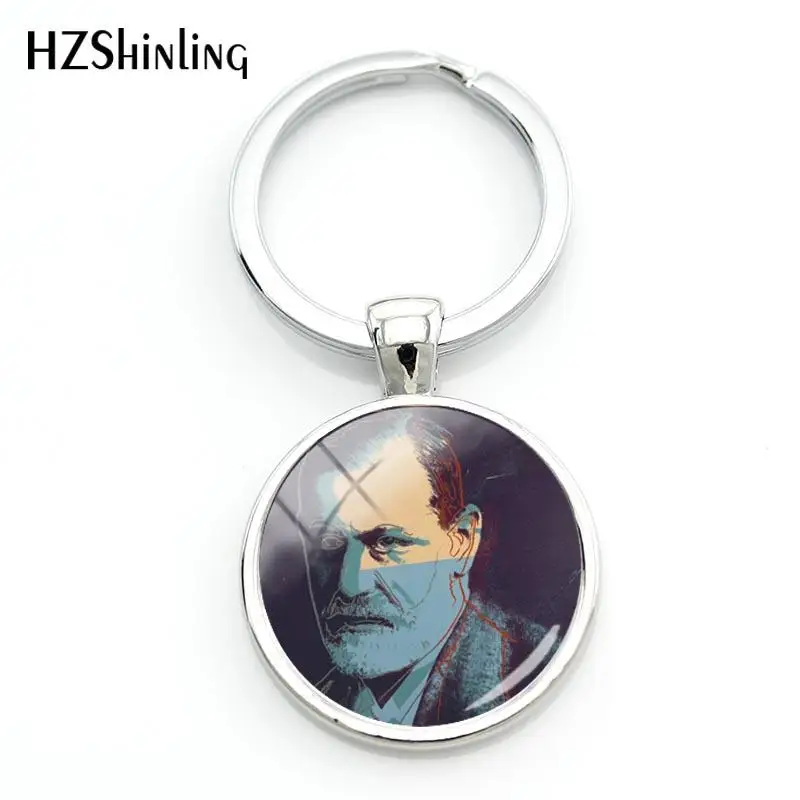 Брелок женский Sigmund Freud модный брелок для психоанализа Горячий Круглый