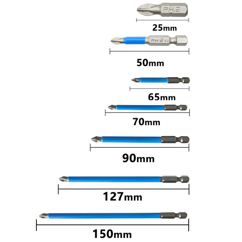 12Pcs Magnetic Screwdriver Bit Set Anti Slip Electric Power Multi-bit Tool Suit Alloy Steel Accessories | Инструменты