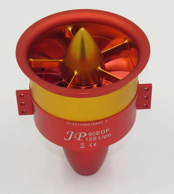 JP EDF полностью металлический воздуховод вентилятор JP 90 мм 6 S-12 S EDF 4250 KV1750 мотор(6 S), 4250 KV1400(8 S), 4250 KV1080(12 S