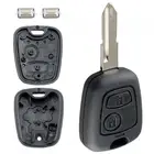 2 кнопки корпус автомобильного ключа дистанционного управления с лезвием 206 и 2 микропереключателями, подходят для Peugeot 106 206 306 406