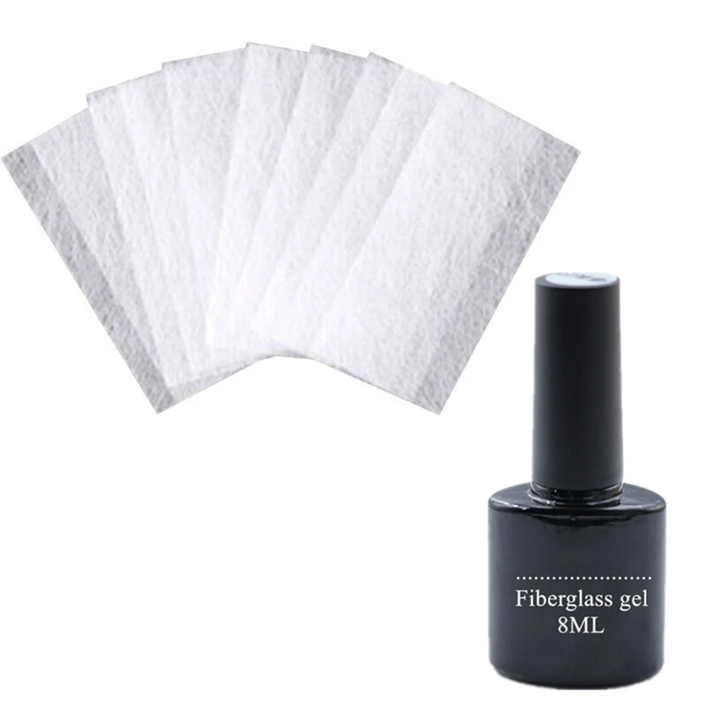 Оптовая торговля Уход за ногтями стекловолокно шелковые наклейки для ногтей