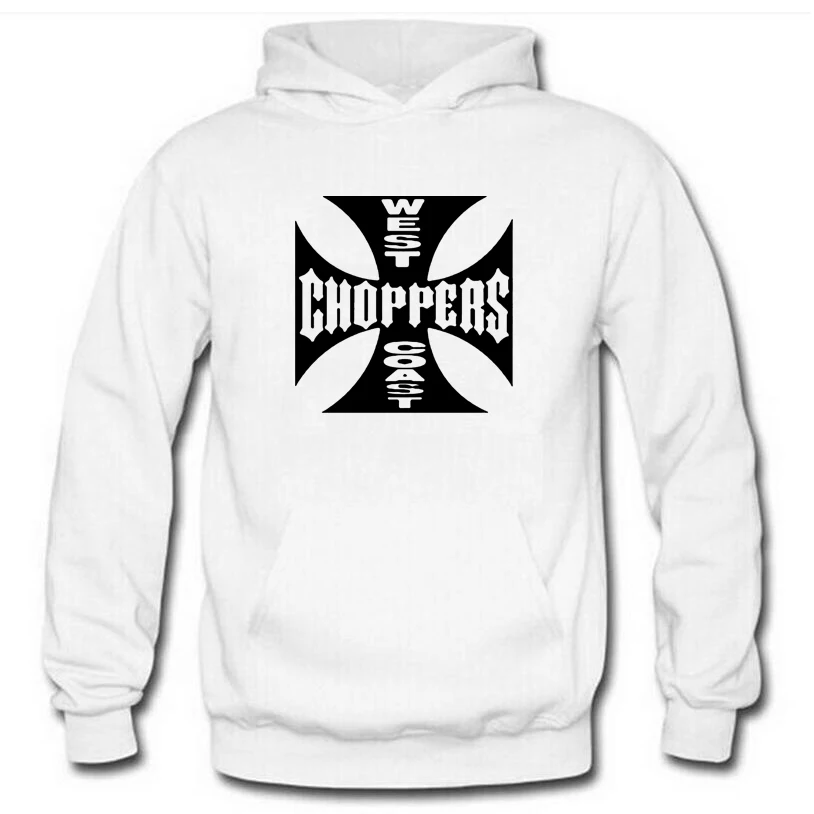 Весенне осенняя Толстовка West Coast Choppers толстовки мужские уличные теплые флисовые