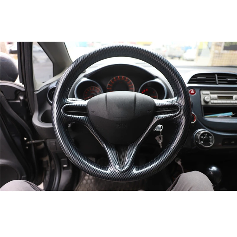 

Car Steering Wheel Anti-Scratch Bright Strip Scratch-Covering Interior Patch for Honda Fit 2008-2011 City 2008-2014