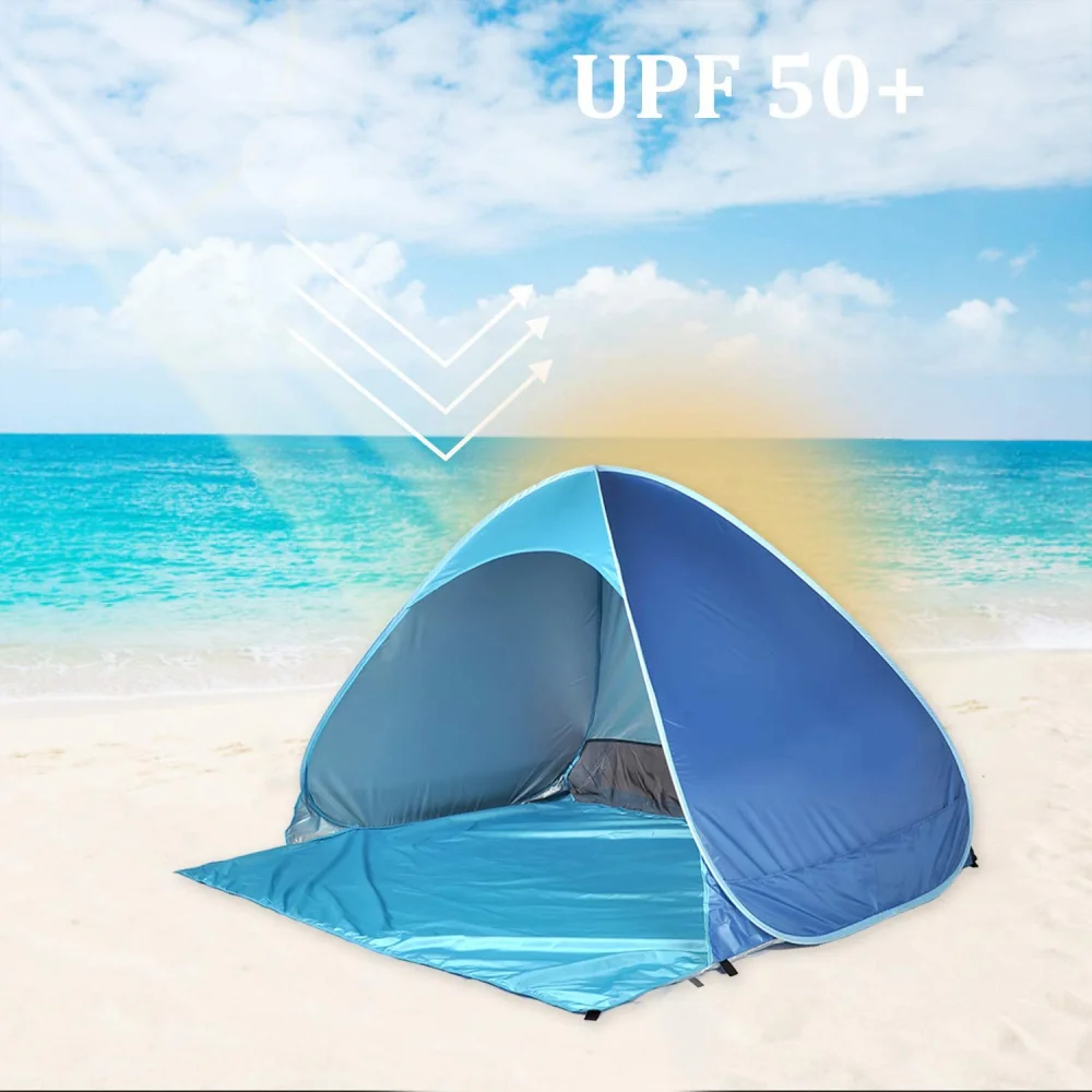 

Outdoor beach tent 2021 new style Pop-up tent camping open waterproof portable tent Anti UV Outdoor Fishing Excursion Picnic