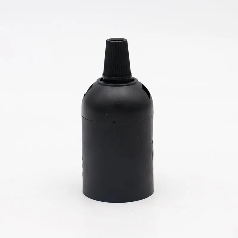 

Пластиковый патрон E27 белый/черный