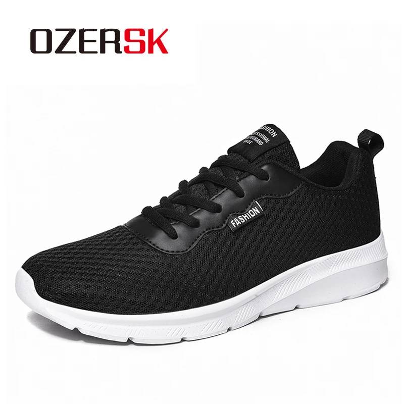 

OZERSK 2022 Spring New Mesh Men Casual Shoes Lac-Up Men Shoes Lightweight Comfortable Breathable Walking Sneakers Size 39~48