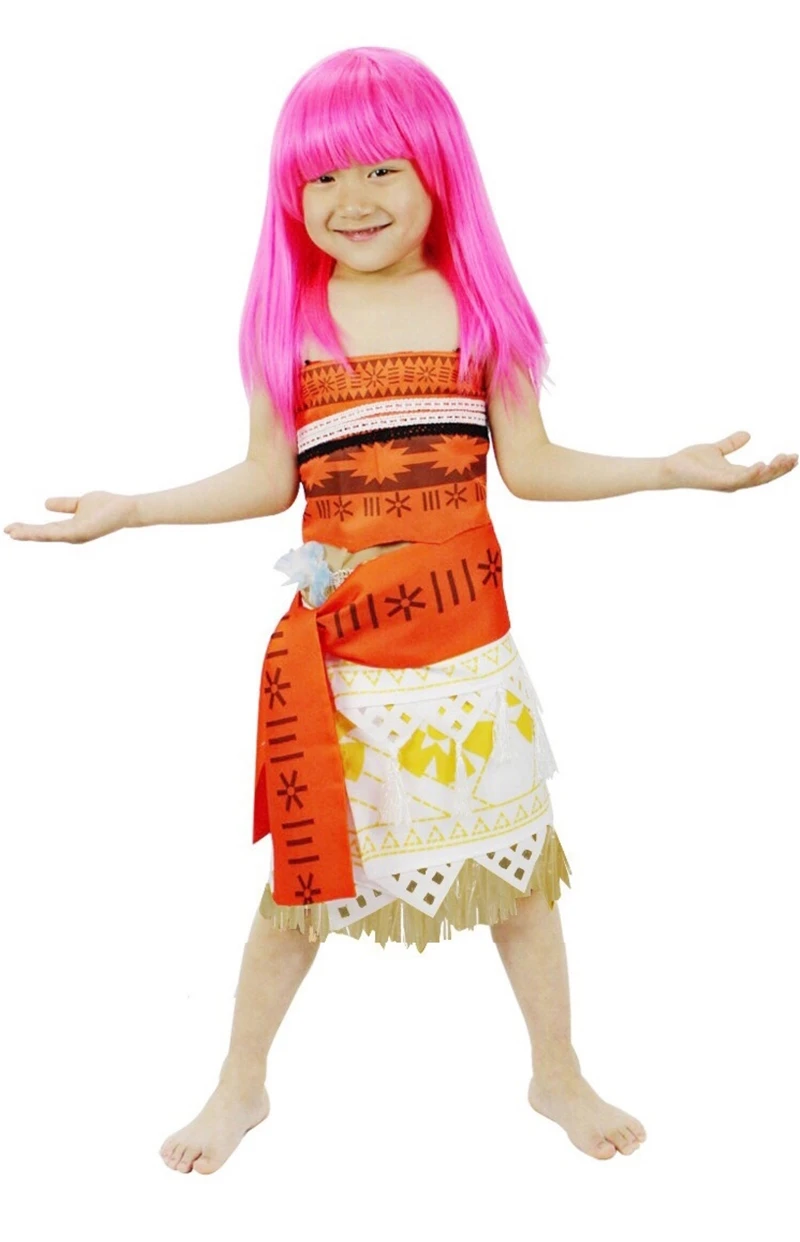 Дисней Принцесса Moana костюм для детей Моана платье принцессы косплея вечерние