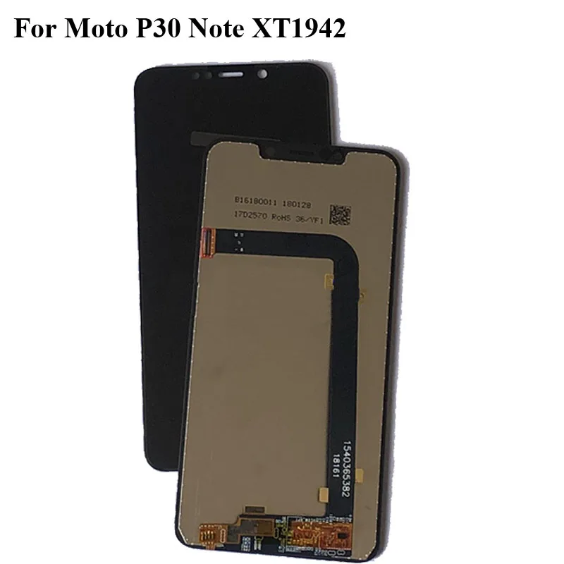 

Black LCD+TP For Moto P30 Note XT1942 LCD Display with Touch Screen Digitizer Smartphone Replacement For Moto One Power XT1942-1