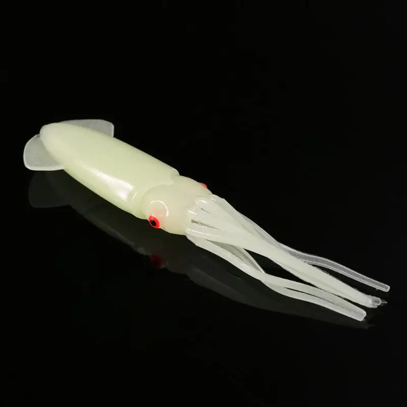 

1pc New 110mm B2 Fishing Octopus Squid Bodies Luminous Fish Lures Glow In Dark