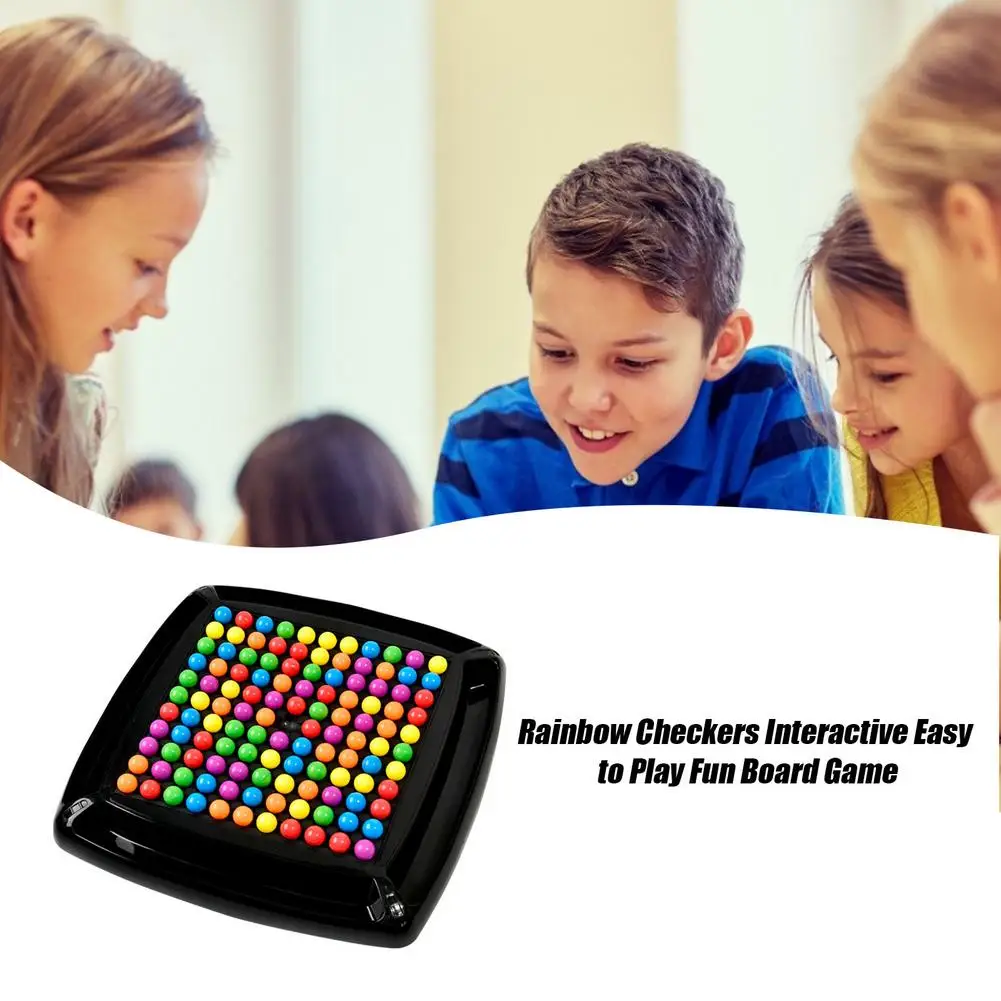 Радужные шашки интерактивные легко играть веселая настольная игра Веселая для