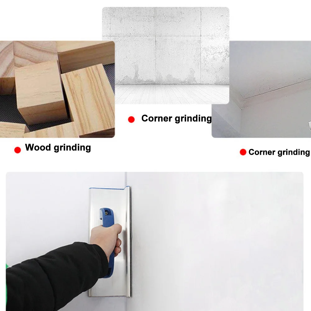 

25cm 50cm Handheld Sandpaper Holder Abrasive Tools Practical Frame Furniture Walls Woodworking Rectangle Plane Sanding Accessory