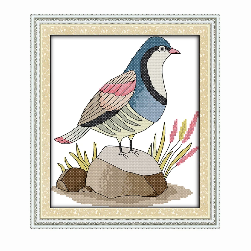 Joy Sunday A bird on the stone Серия животных 11CT14CT DIY Вышивка крестиком домашний декор рукоделие счетные поделки набор для вышивки крестом