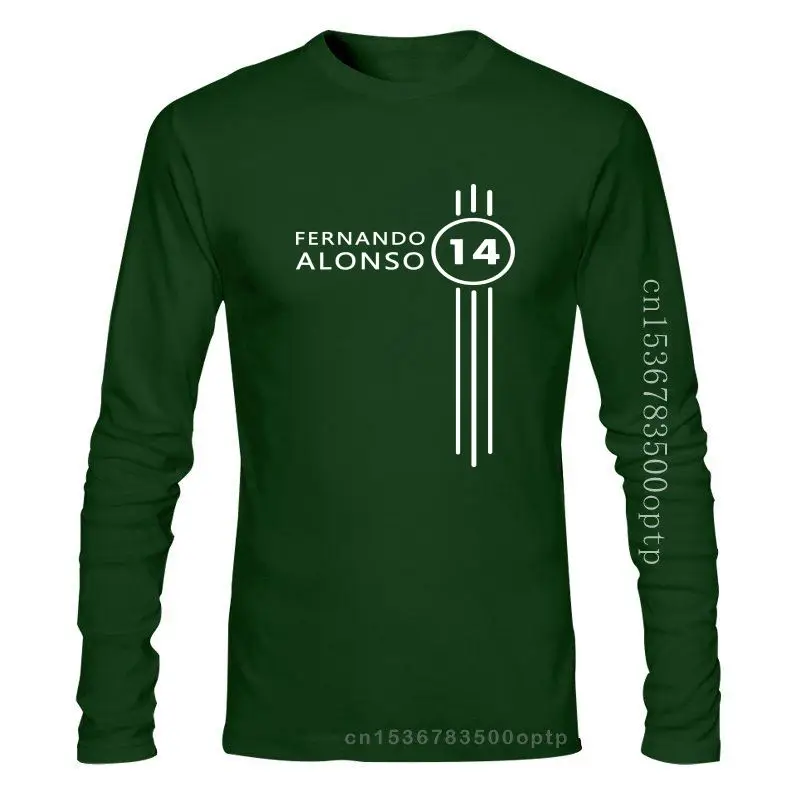

New 2021 Fernando Alonso Number 14 T Shirt mens Classic Design COOL pattern t-shirt men's top tees