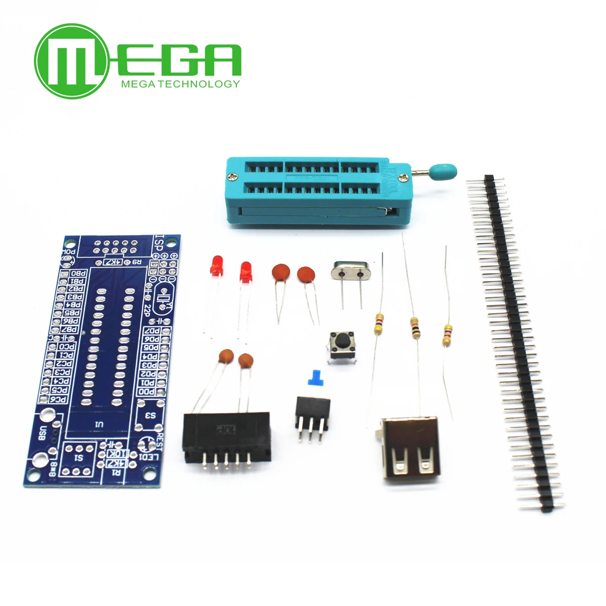 Макетная плата ATMEGA8 ATMEGA48 ATMEGA88 AVR (без чипа) комплект сделай сам | Электронные