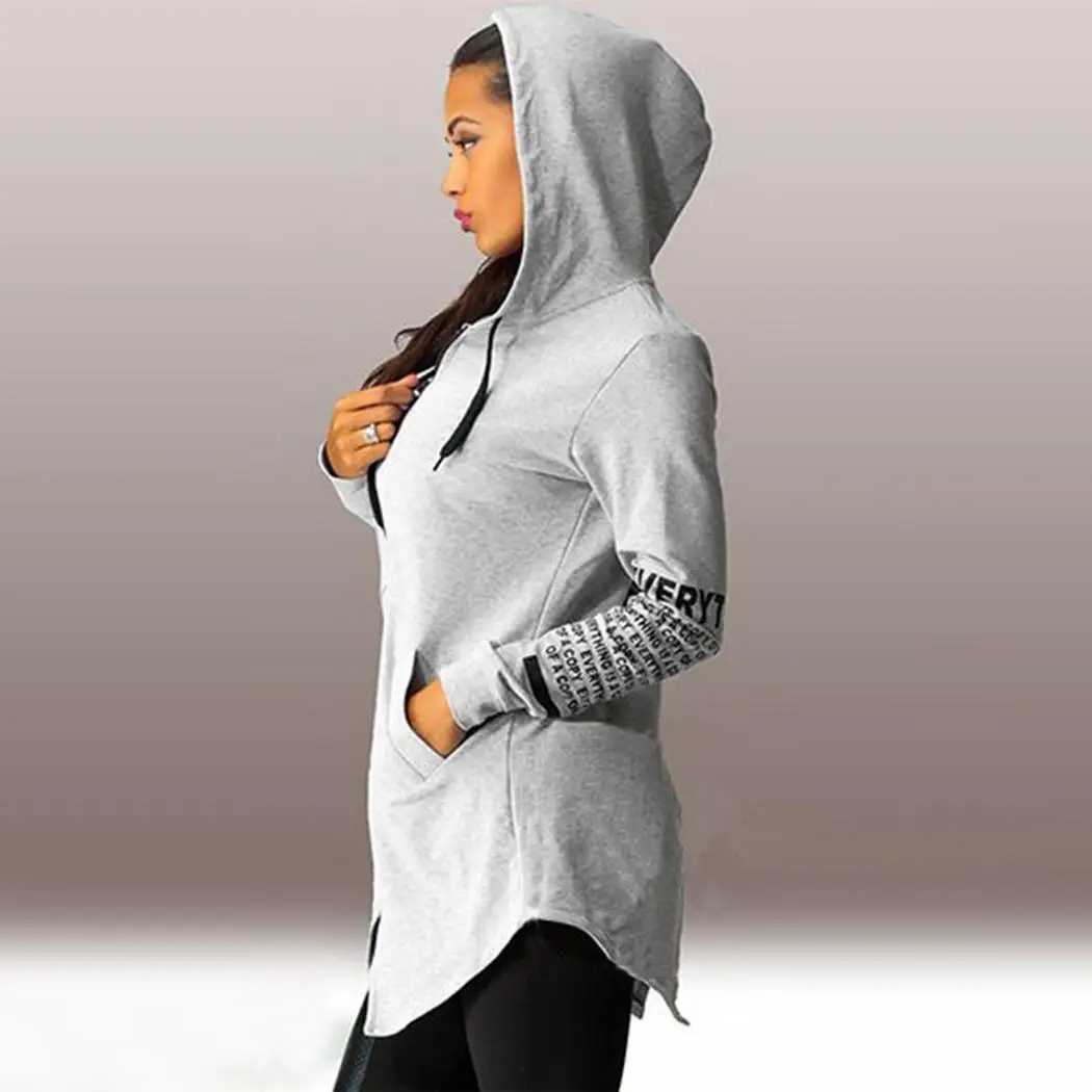 Женские толстовки с капюшоном мягкие универсальные пуловеры буквенным принтом и