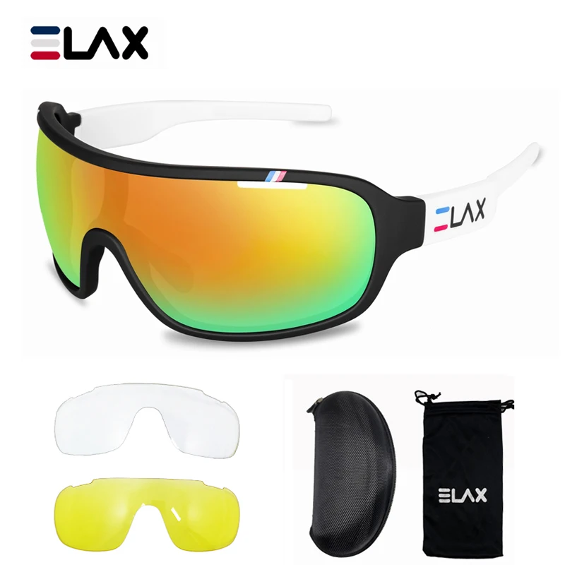

ELAX Cycling Glasses Mens Cycling Glasses Womens Mountain Bike Glasses Mtb Eyewear Bicycle Sun Glasses Oculos De Sol Masculino