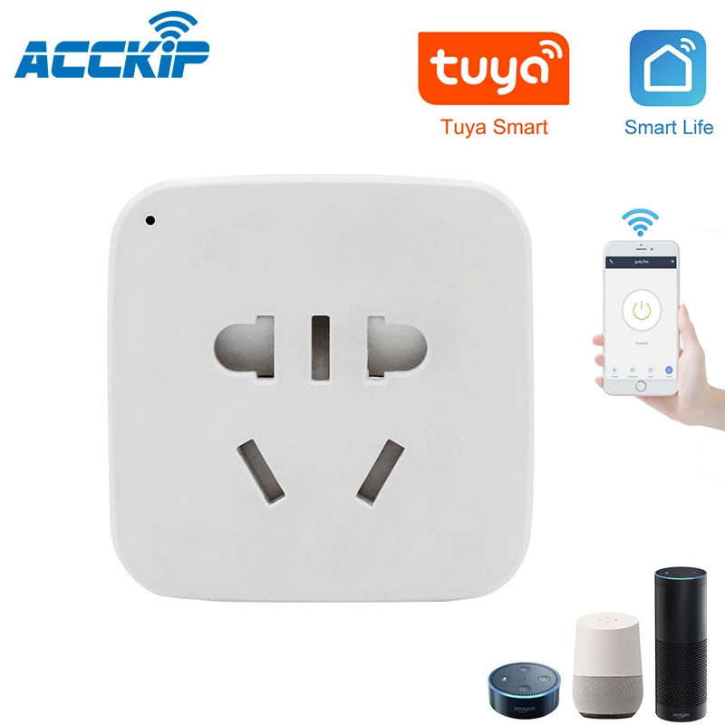 ACCKIP умная розетка Wi Fi Беспроводное дистанционное гнездо адаптера питание