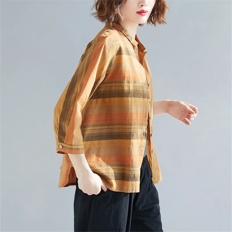 Модное женское пальто Новинка лета и осени тонкая куртка в стиле ретро хлопковая