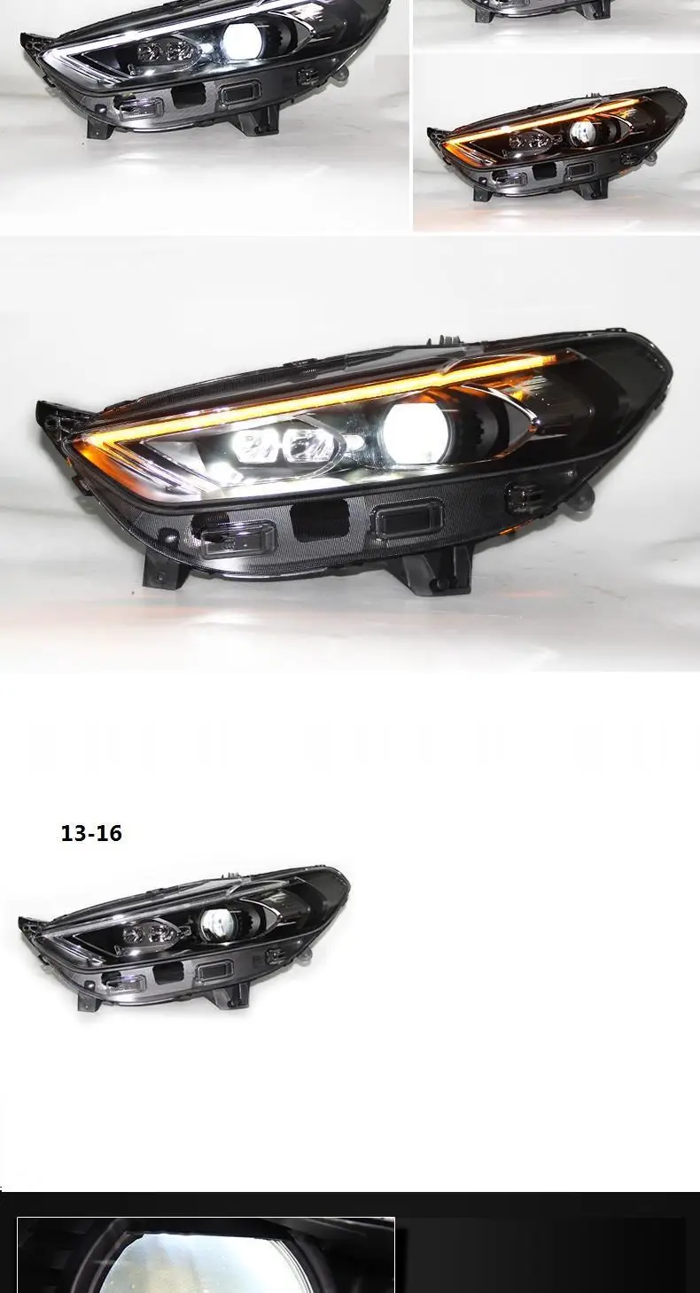 Drl Luces Para Auto Assessoires светодиодные боковые поворотники Automovil фары Задние Автомобильные фары в сборе 13 14 15 16 для Ford Mondeo