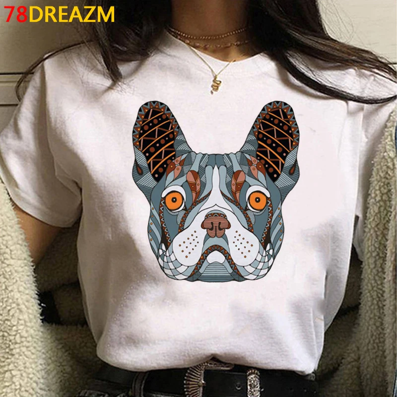 

Панель в форме французского бульдога футболка одежда femme гранж уличная эстетическое harajuku одежда для пар футболка летний топ размера плюс