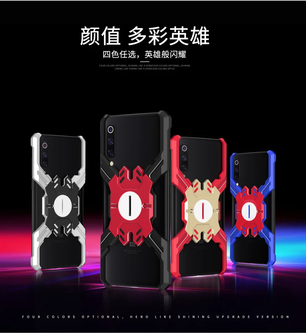 Герой Marvel элементы Алюминиевый металлический бампер чехол для Xiaomi mi 9 mi 9 тонкий жесткий защитный бампер для телефона Xiaomi mi 9