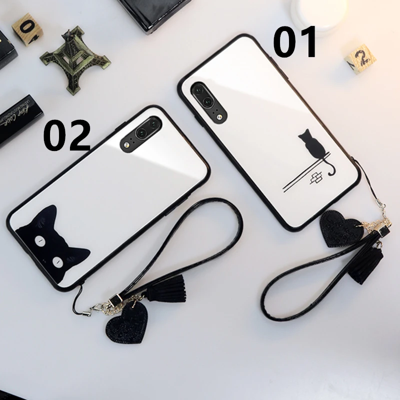 Чехол из закаленного стекла для Huawei Honor 10i X10 10 Lite 20 Pro 8x Y9S Y9 2019 милый мультяшный