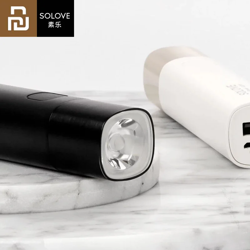 Портативный светодиодный фонарь Youpin SOLOVE X3 перезаряжаемый с USB яркость EDC 3000
