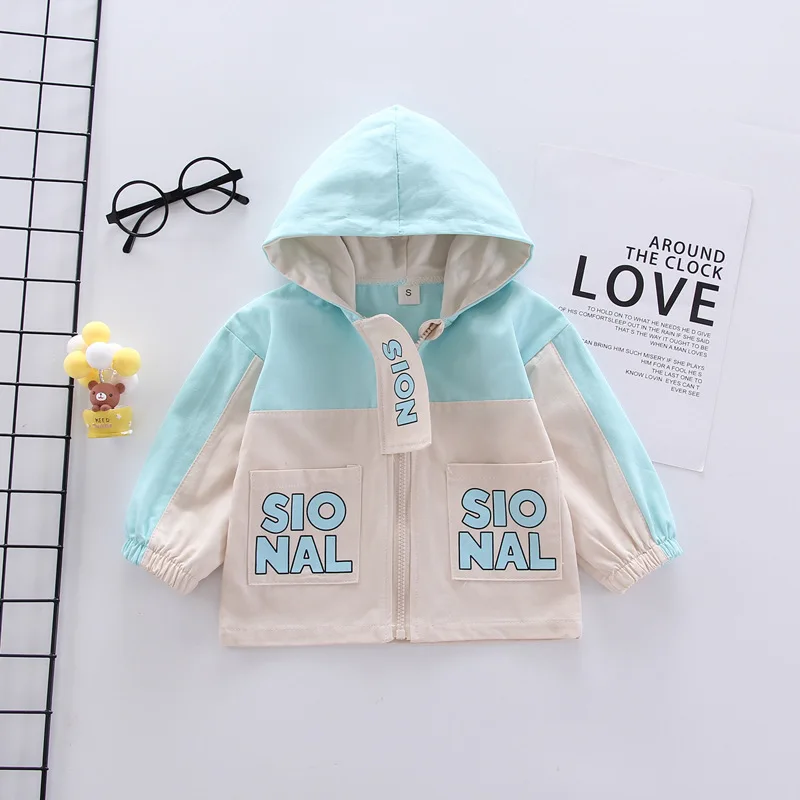 Куртка на молнии с капюшоном для мальчиков и девочек спортивный костюм надписью