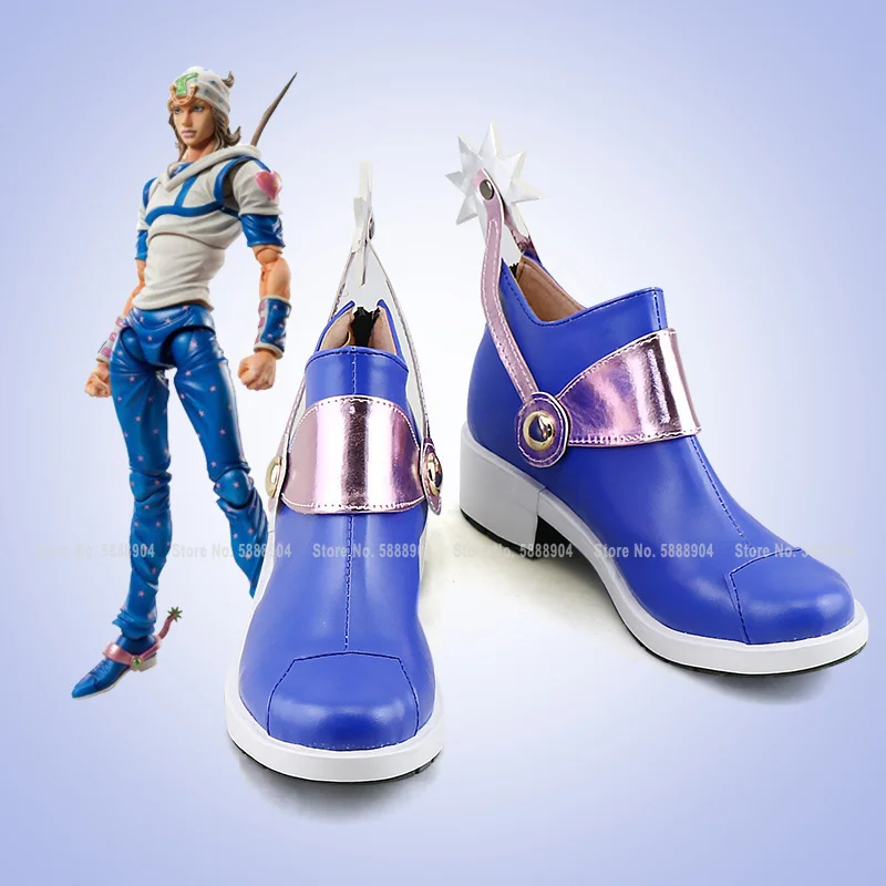 Хэллоуин Мужчины Женщины аниме JOJO'S странные приключения костюмы Johnny Joestar обувь