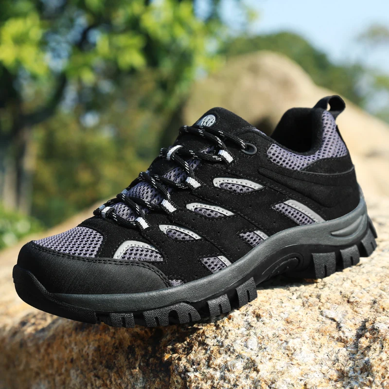 

Новое поступление, мужские походные туфли для тренажерного зала, дышащие Нескользящие мужские кроссовки для горных походов, удобная мужска...