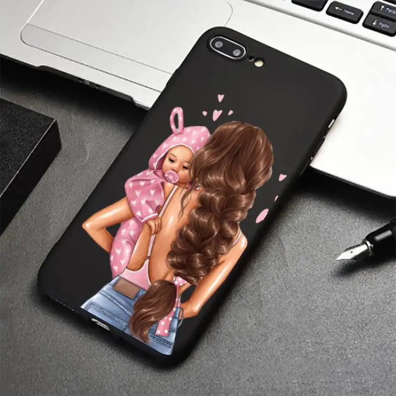 

Baby Mama Super Mom Girl Phone Case for iPhone 12 11 mini pro XS MAX 8 7 6 6S Plus X 5S SE 2020 XR