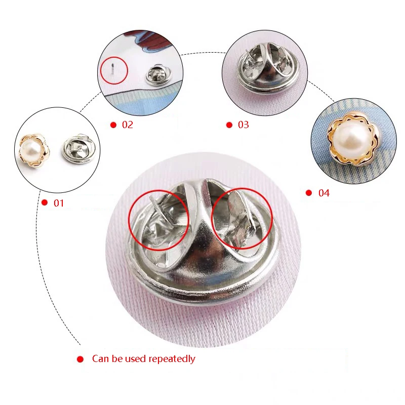 Комплект модных антибликовых жемчужных запонок брошь на рубашку пуговицы