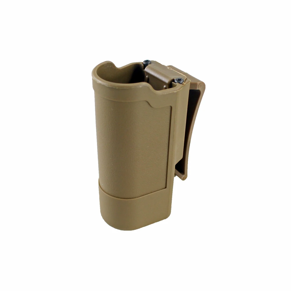 Tan FlashlightHolder CQC подсумок для журналов, тактический держатель для пистолета, быстрая съемка, двойной поддон, подсумок, держатель для Glock 1911, фонарик для охоты - Цвет: Tan FlashlightHolder