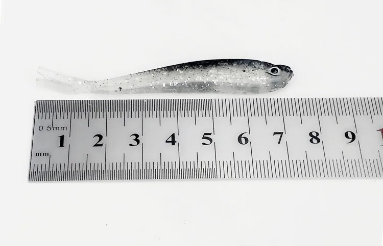 Мягкая приманка 75 мм силиконовые плавающие приманки искусственная рыба воблер