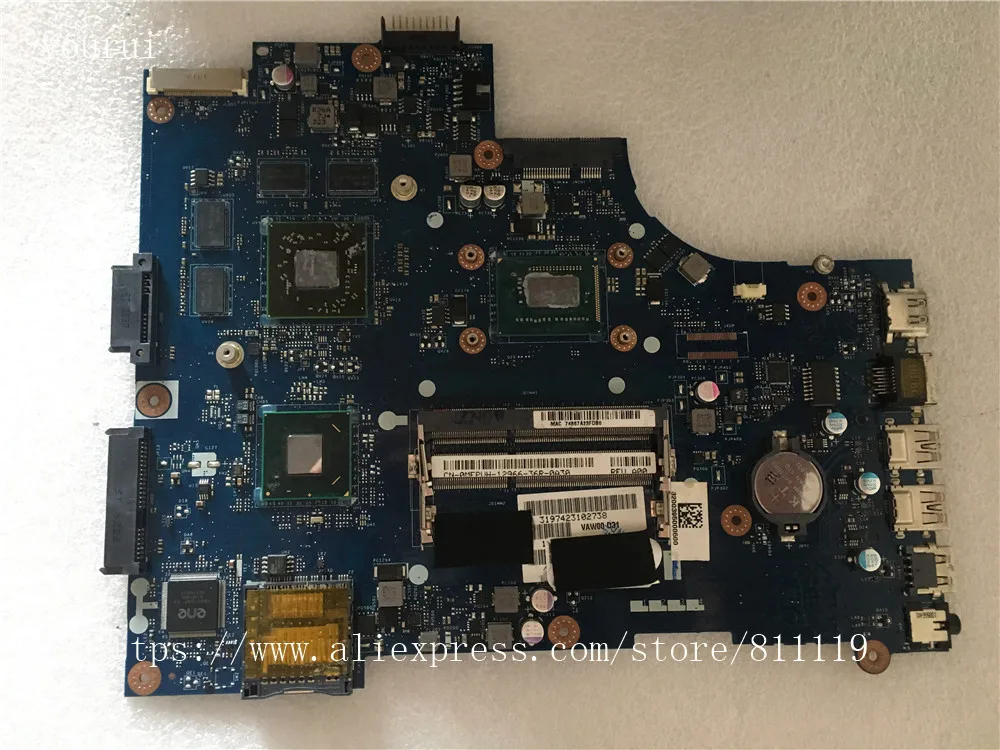 Yourui для Dell inspiron 3521 5521 материнская плата ноутбука модель VAW00 LA 9104P с центральным