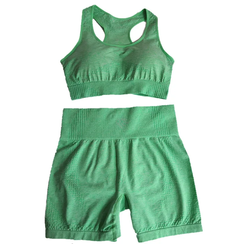 

2 Piece Sets For Women Shorts And Top Seamless Workout Set Yoga Bra Sweat Suits And Suits Women's Clothing With Free Shipping