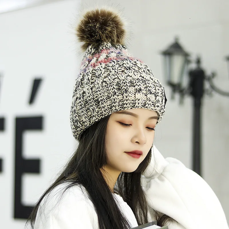 Высококачественная Лыжная шапка новинка 2018 брендовая шерстяная меховая