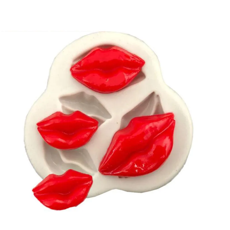 

Lip Shapes Silicone Mold Sugarcraft Cookie Cupcake Chocolate Baking Mould Fondant Cake Decorating Tools DIY Pastry