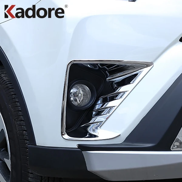 Хромированная накладка на передний противотуманный светильник для Toyota RAV 4 RAV4 2016