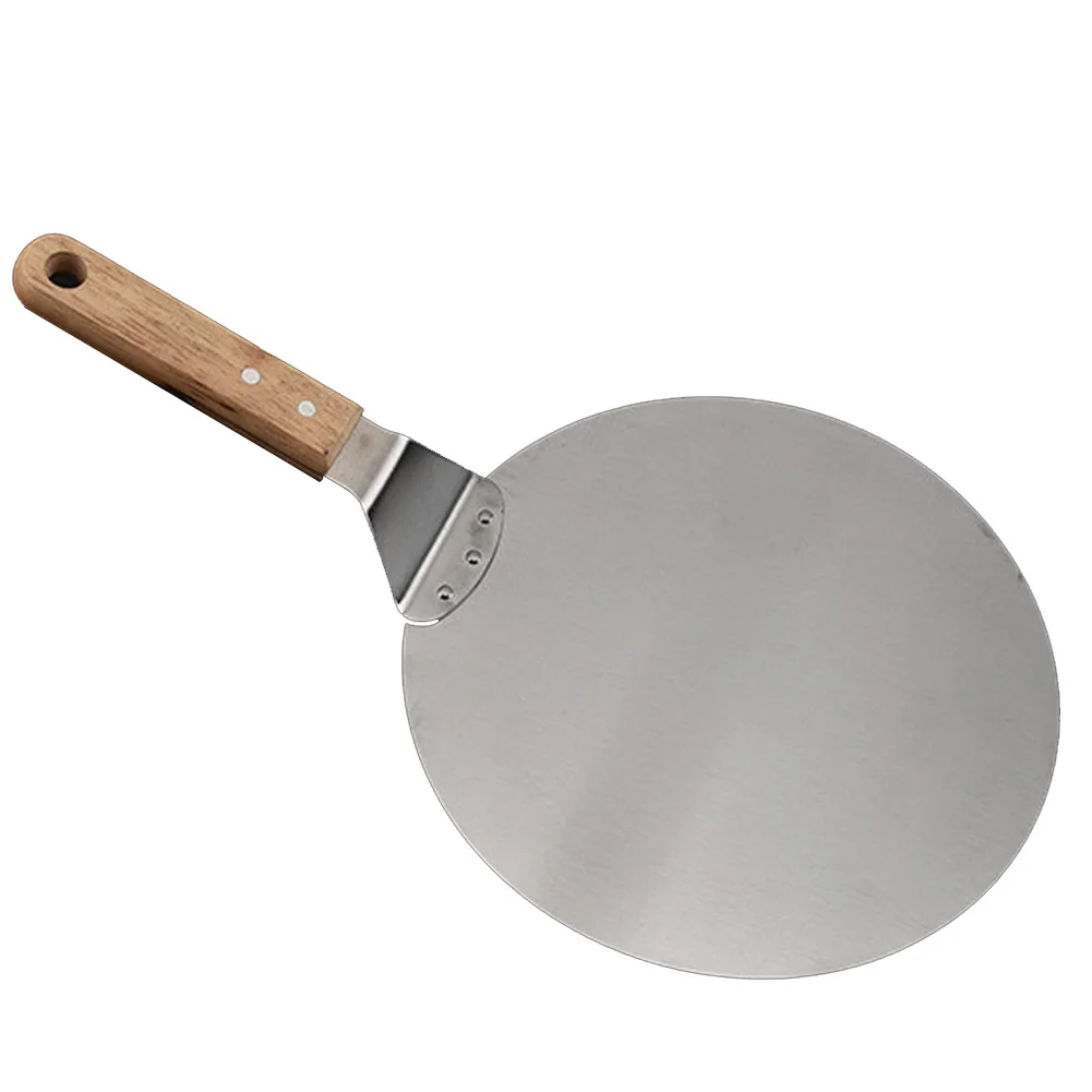 Scoop Kitchen Supplies Pizza Scraper Shovel Breadboard Stainless Steel Wooden Handle Cake Server Home Baking Tools Durable |