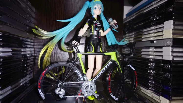 Хацунэ Мику Figma 307 гоночный Мику teaomuyo поддержка ver. ПВХ фигурка Коллекция Модель игрушки 14 см